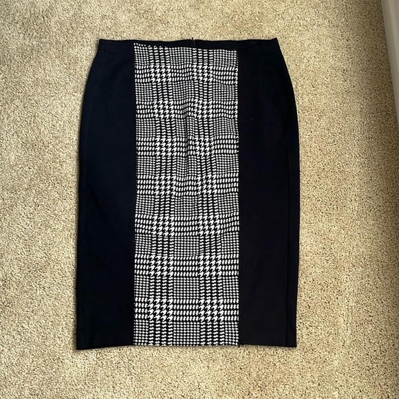 Lane Bryant Black and White Pencil Skirt - Picture 1 of 9